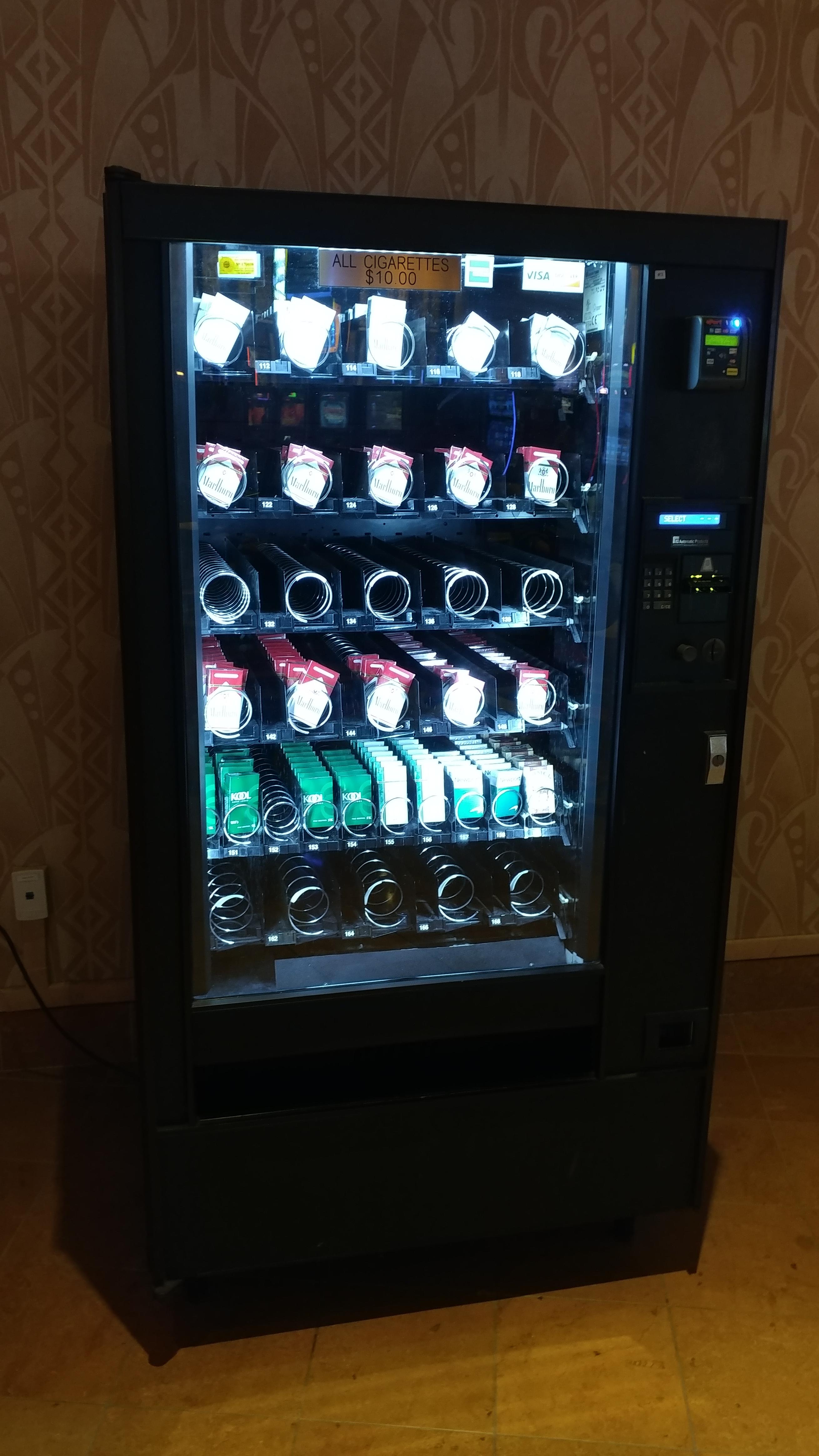 Cigarette vending machine