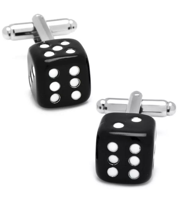 Dice cufflinks