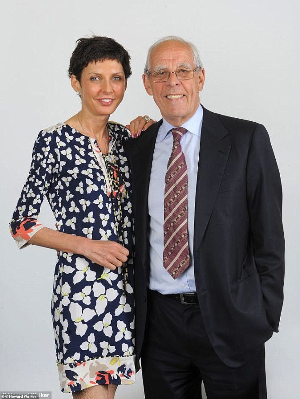 Denise Coates with her father, Peter