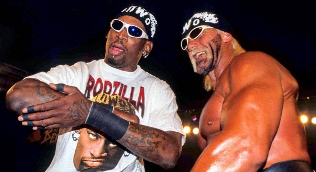 Dennis Rodman and Hulk Hogan