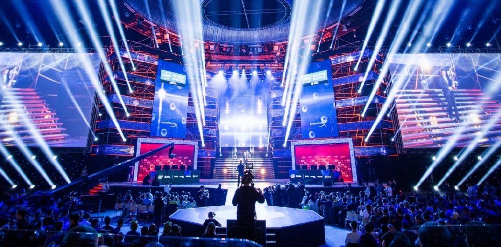 The stage at a big eSports event