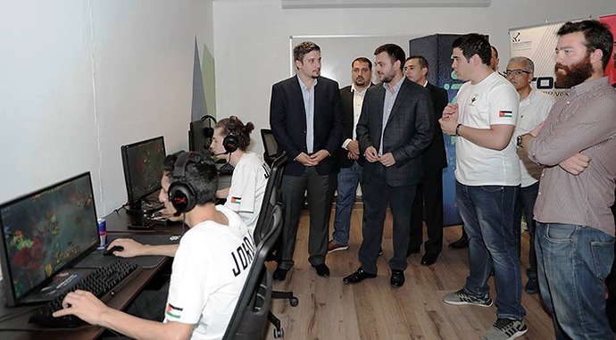 An image of eSports student training on their specific games