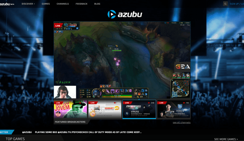 An example of a popular eSports gamer live streaming for his job