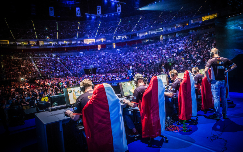 A view from the stage at a popular eSports event