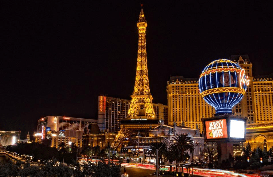 Paris Las Vegas hotel and Eiffel Tower replica 