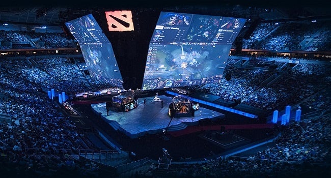 An image of an eSports event arena