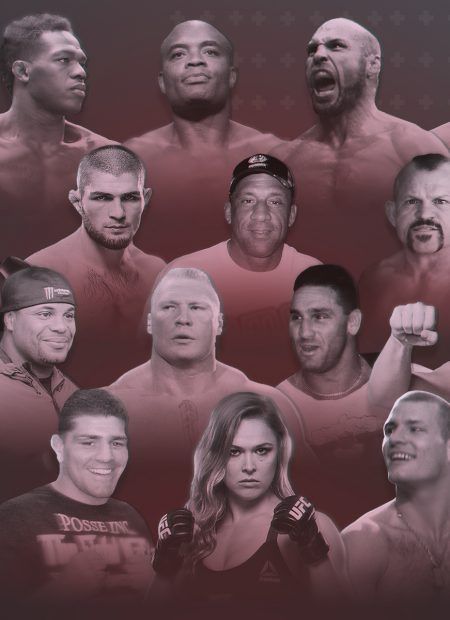 Montage of famous UFC fighters