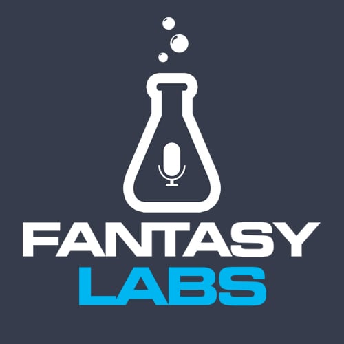 Fantasy Labs podcast logo on a dark grey background