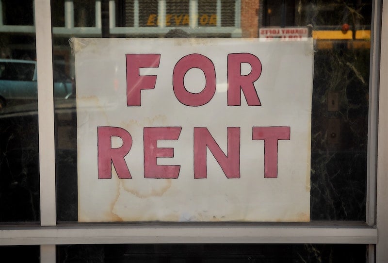 For Rent sign 