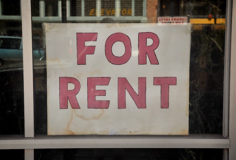 For Rent sign