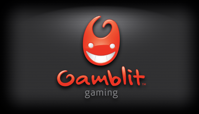 Gamblit Gambling logo on a black background
