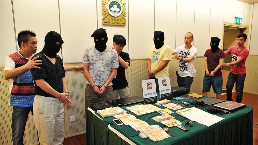 Macau illegal gambling ring criminals