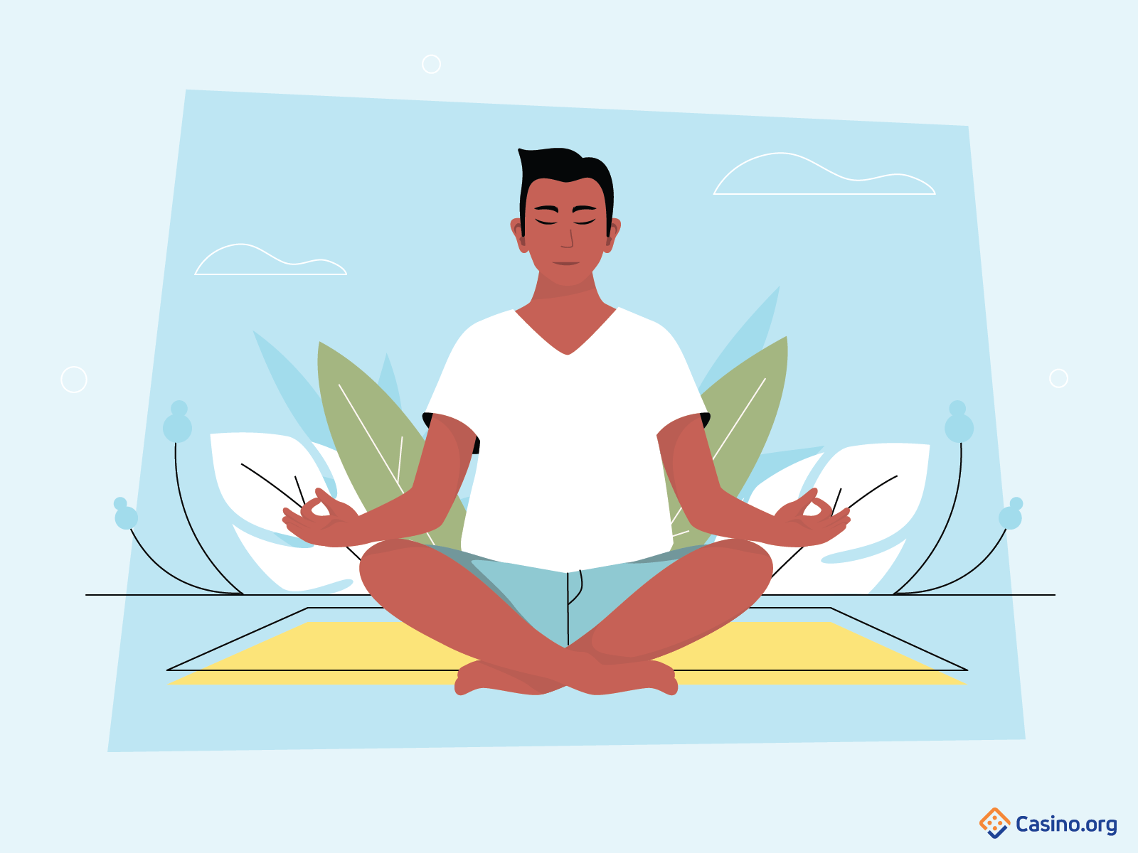 Man meditating