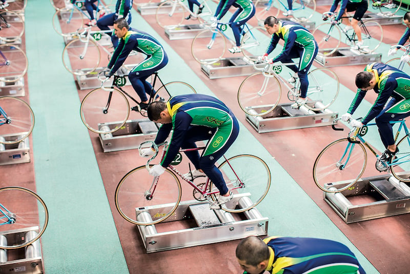 Keirin school - training session