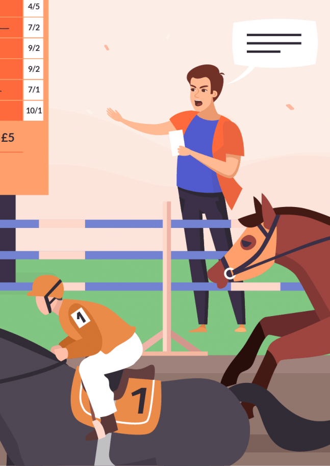 Bookie by horse track