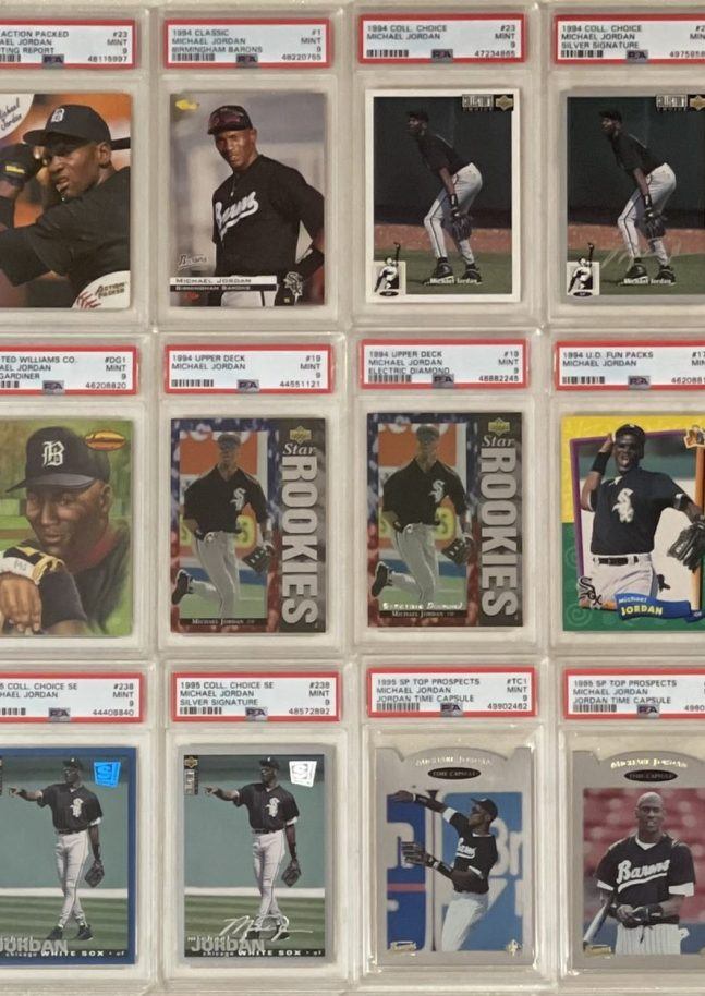 Michael Jordan baseball cards