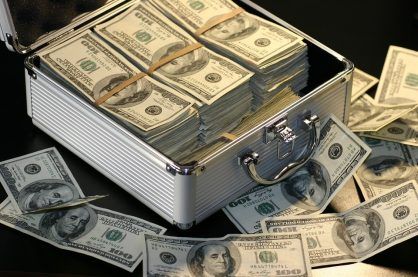 Briefcase of cash