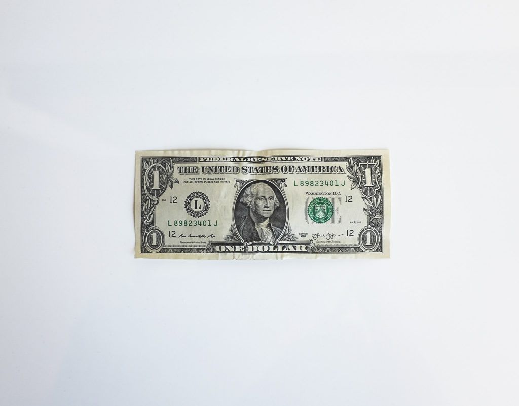 1 dollar bill