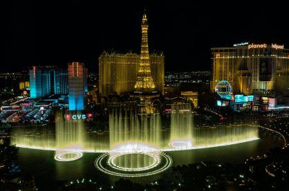 Las vegas at night