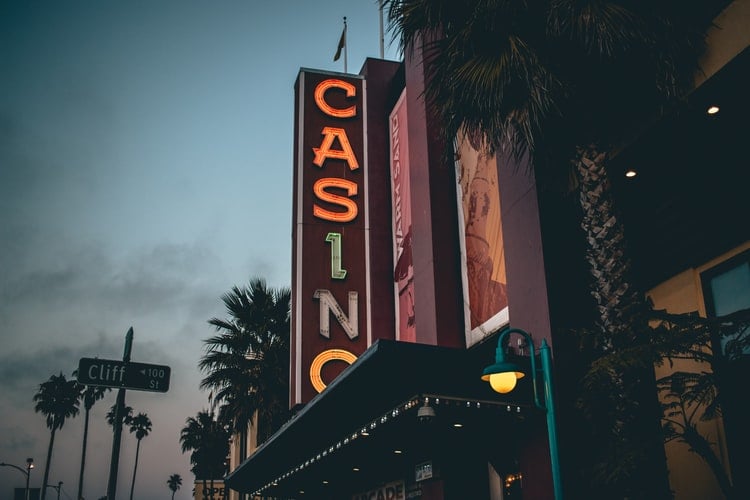 Casino building in Santa Cruz