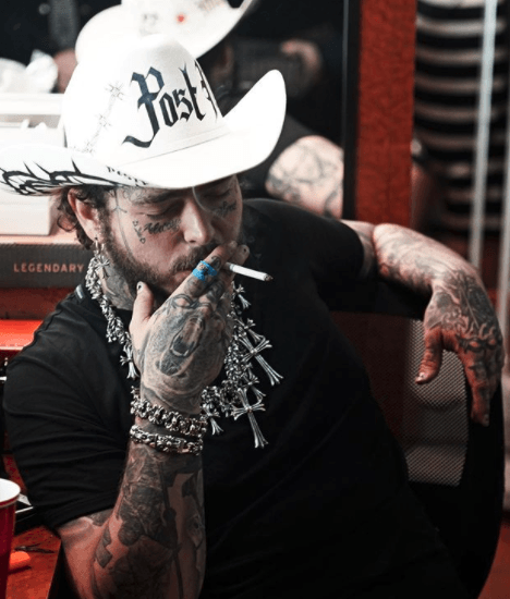 Post Malone smoking