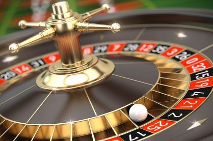 roulette wheel with ball