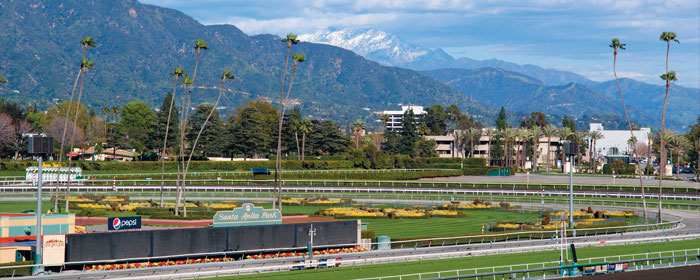 The most beautiful race track in the world to many is Santa Anita