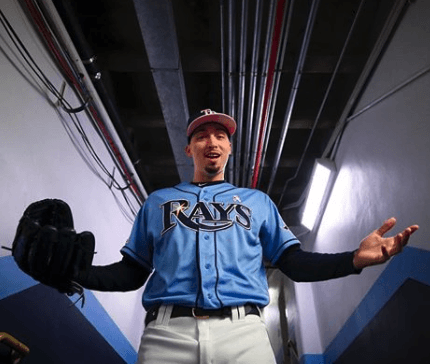 Blake Snell in his MLB sportsgear