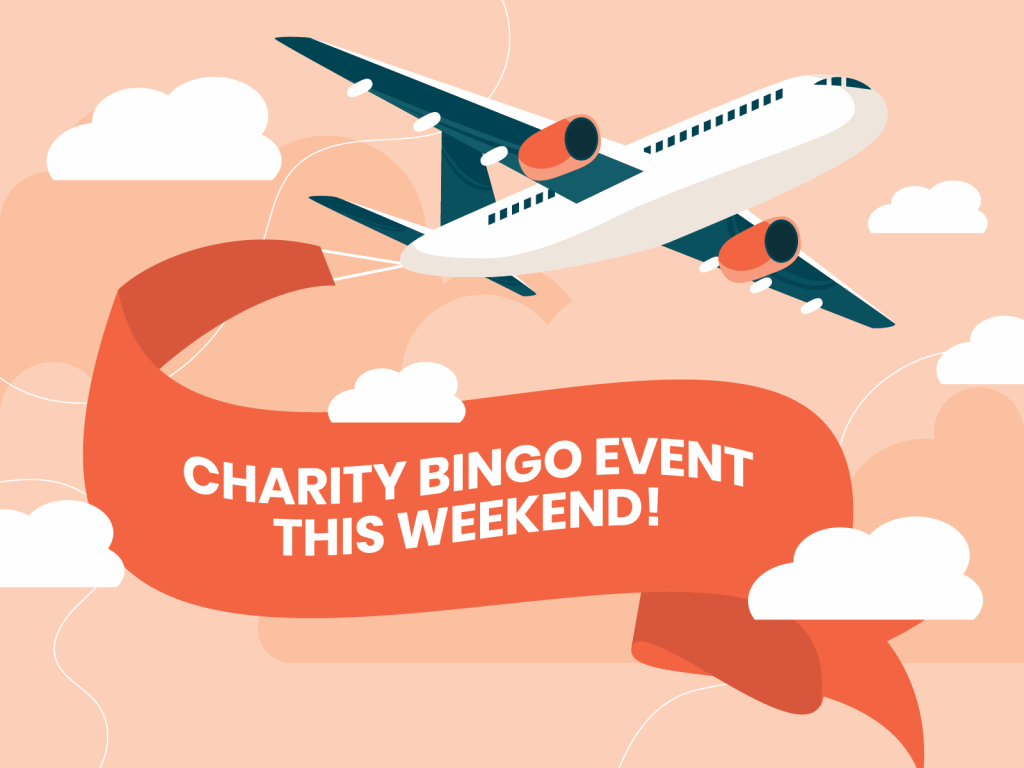 Aeroplane promoting bingo charity event