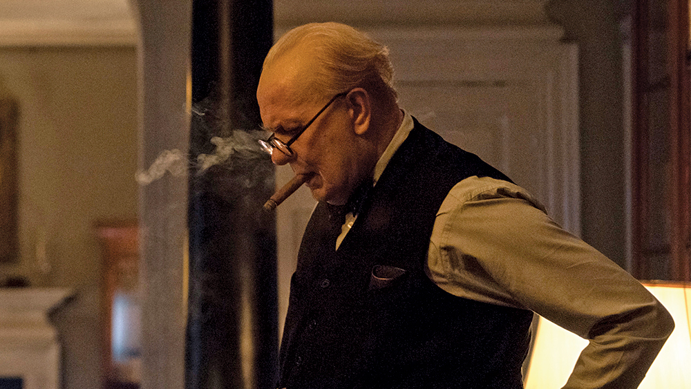 Gary Oldman featuring in the film The Darkest Hour
