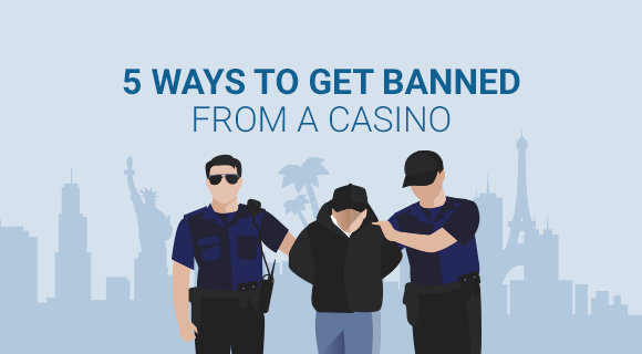 getting banned from a casino title image with someone being arrested