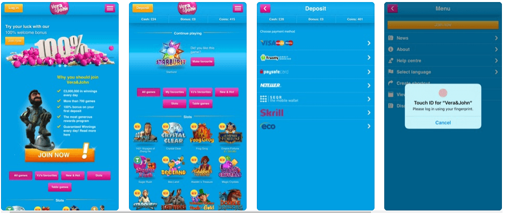 Vera & John app