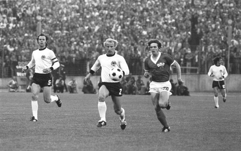 Match between West and East Germany at the 1974 World Cup