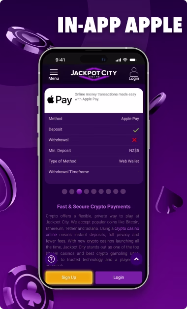Jackpot City Apple Pay blurb image 2