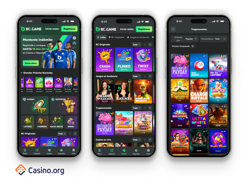 Página principal de BC.Game