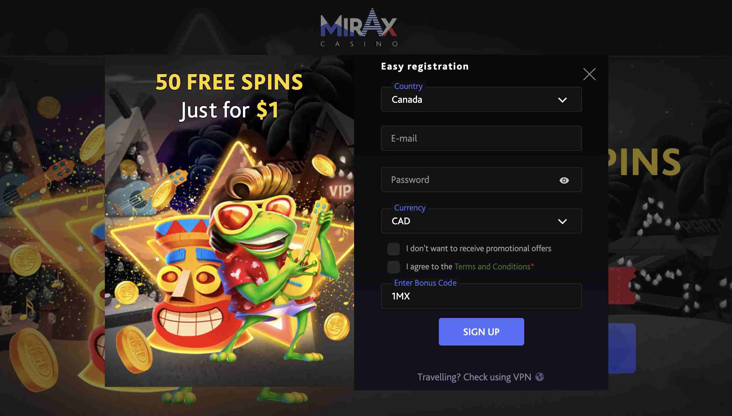 mirax casino