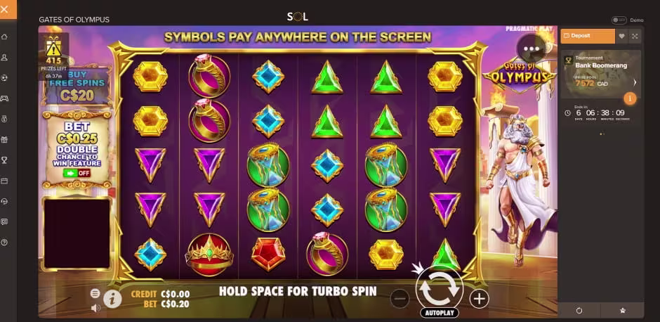 Sol casino games