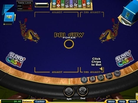 Pai gow View - Slotocash Casino