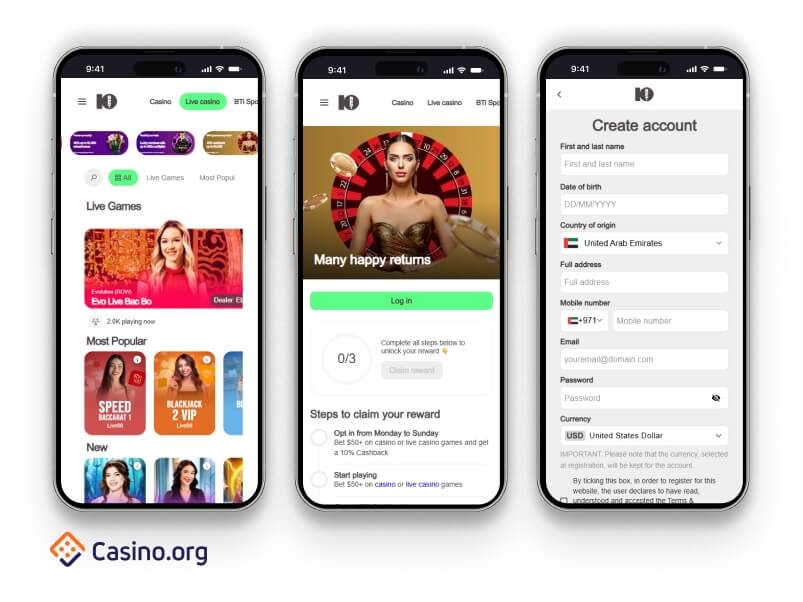 10bet mobile screenshot