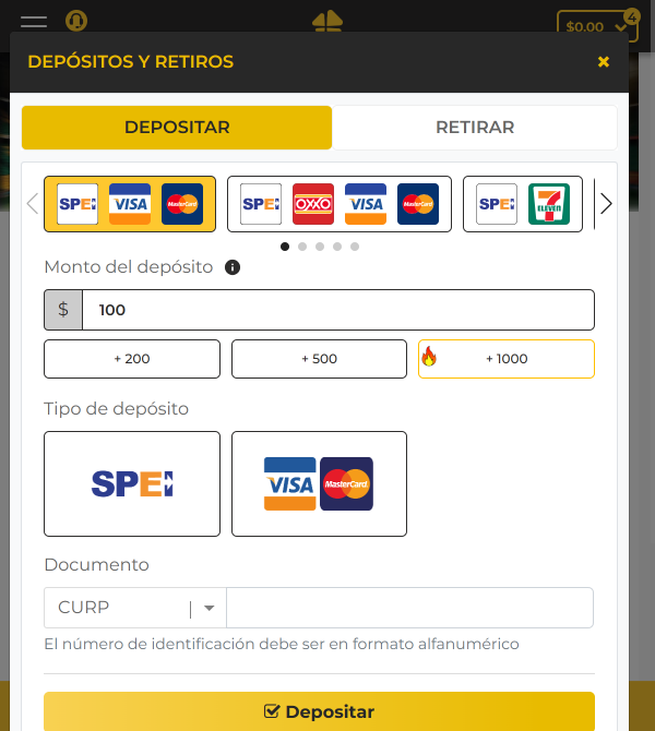 Micasino Payments MX