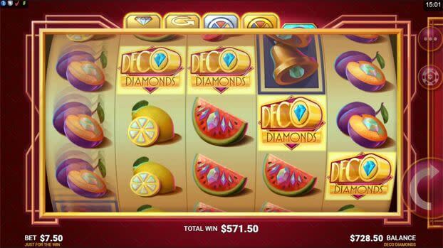 Screenshot of deco diamonds slotty vegas Thumbnail