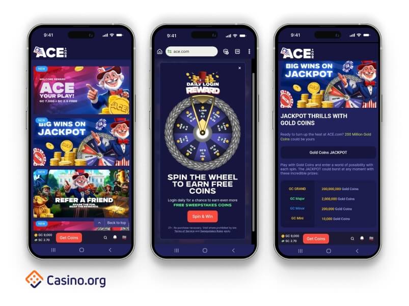 Ace Casino mobile