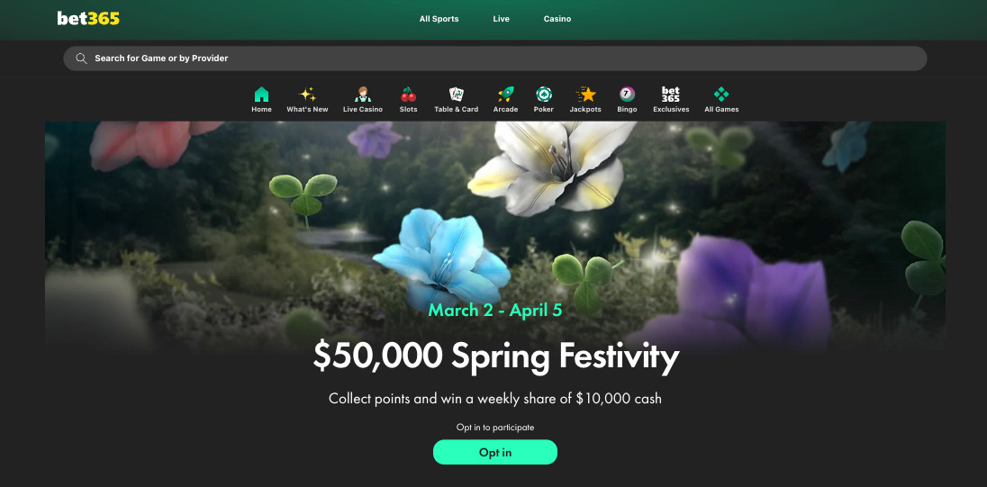bet365 March 2026 spring promo