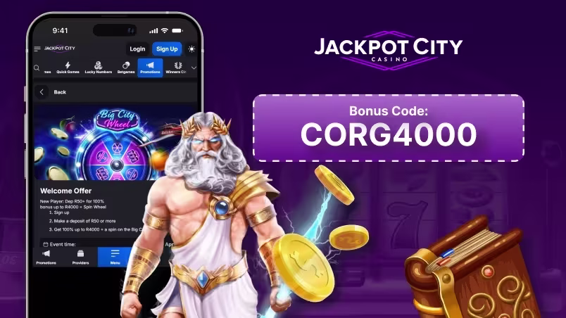 Jackpot City SA promo code