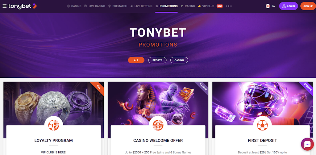 TonyBet Promo Image 1