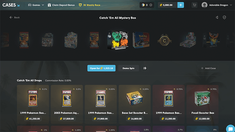 cases gg pokemon mystery boxes
