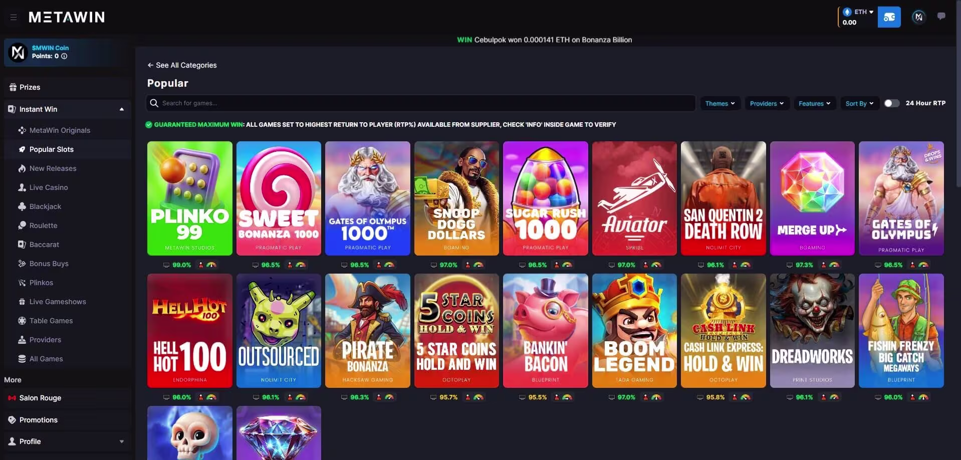 MetaWin games