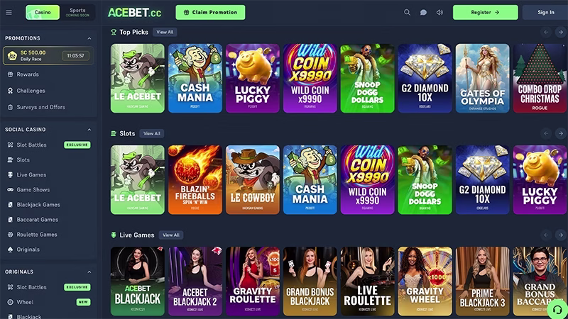 acebet casino testing no deposit bonus