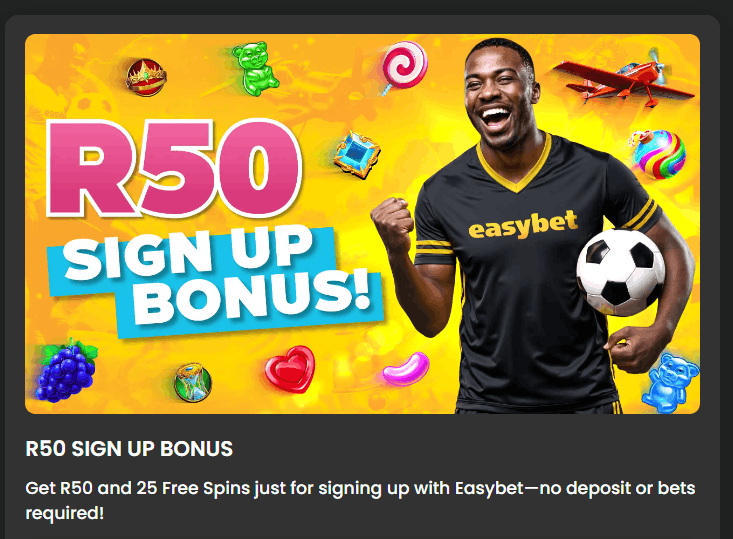 EasyBet no deposit promo image