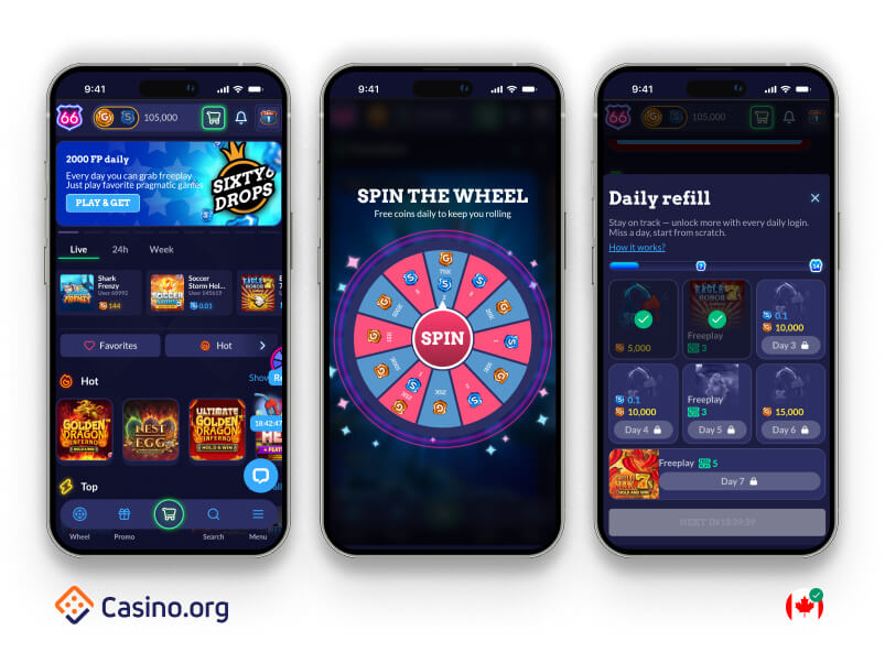 Sixty6 casino mobile preview